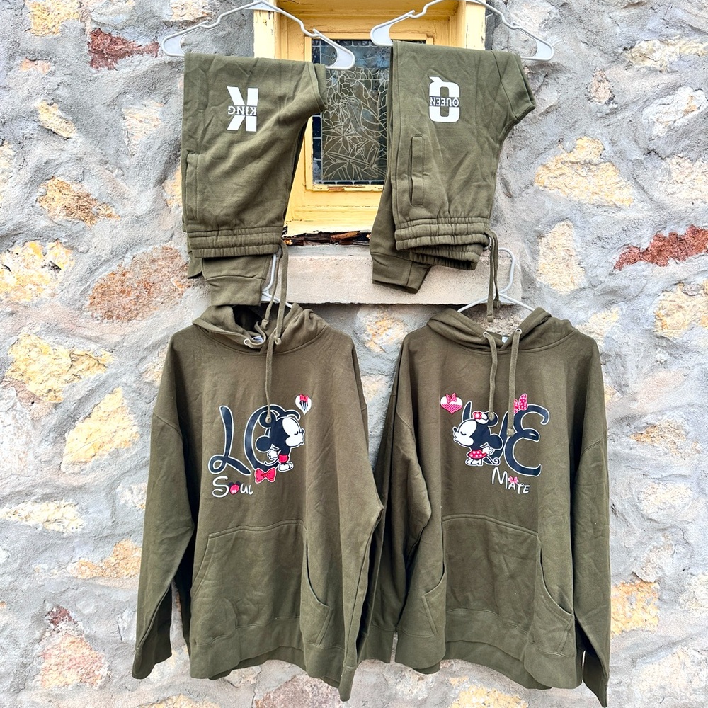 Matching Mickey and Minnie Unisex Tracksuit